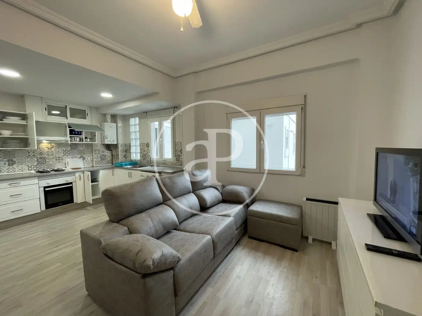 Sala de estar de Piso de alquiler en Valencia con Aire acondicionado, Calefacción y Amueblado