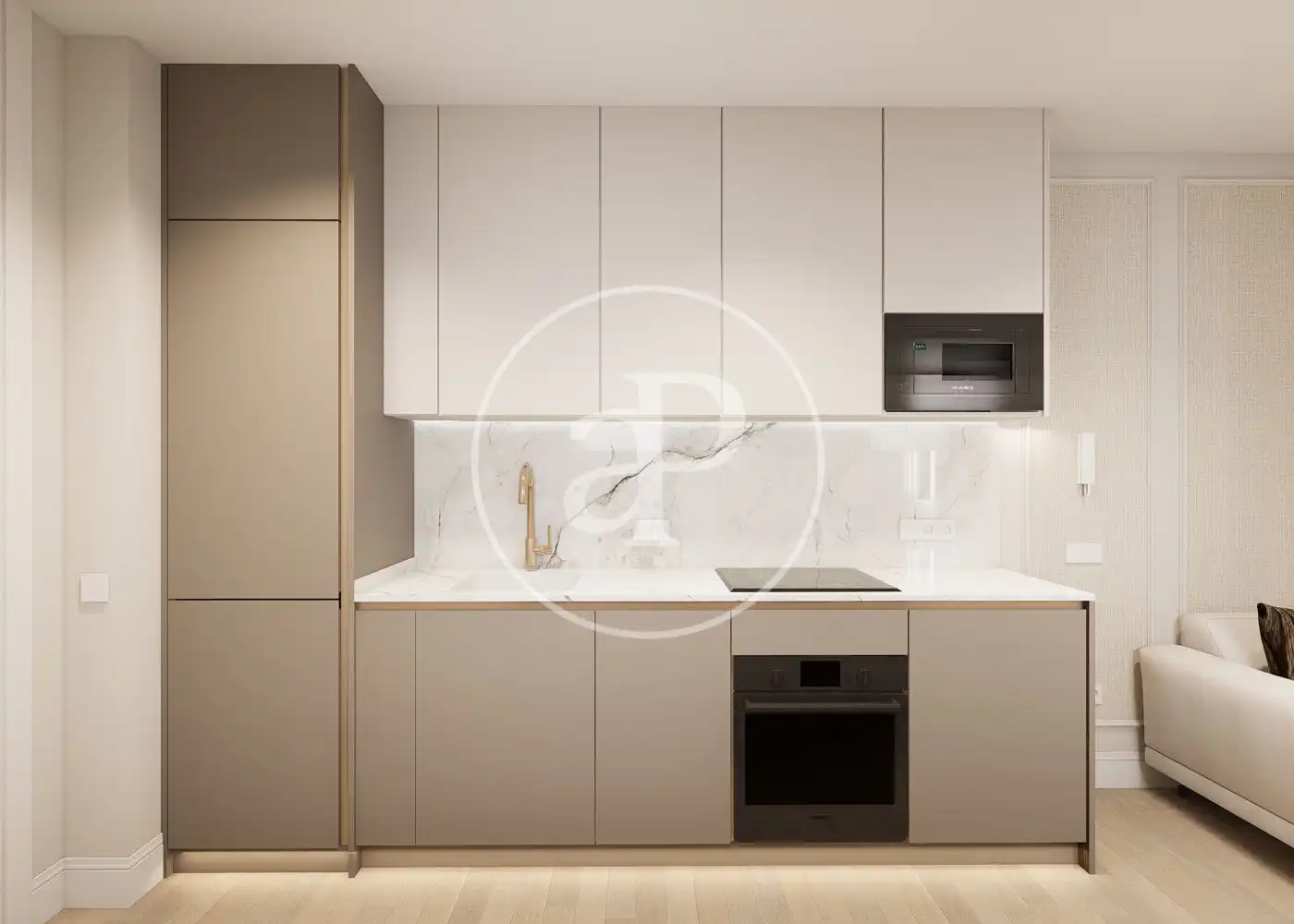 Kitchen of Flat for sale in Madrid  with Air Conditioner, Heating and Terrace
