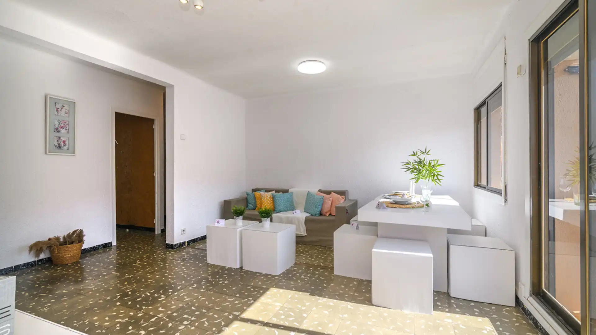 Sala de estar de Ático en venta en Viladecans con Aire acondicionado y Balcón