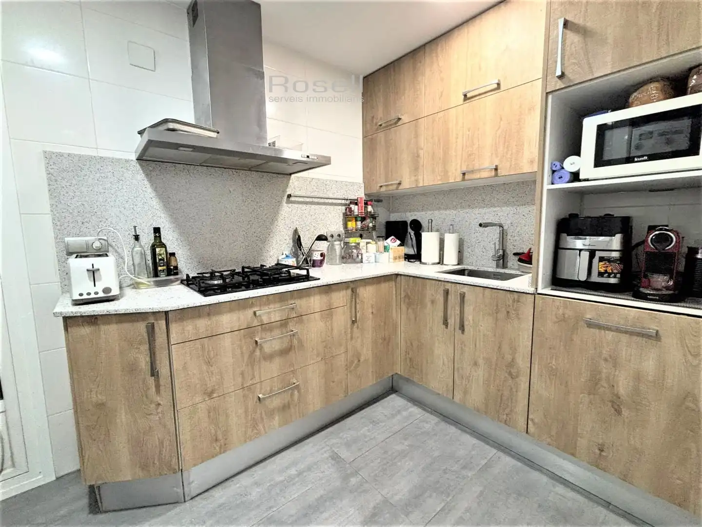 Cocina de Piso en venta en Terrassa con Calefacción, Parquet y Balcón
