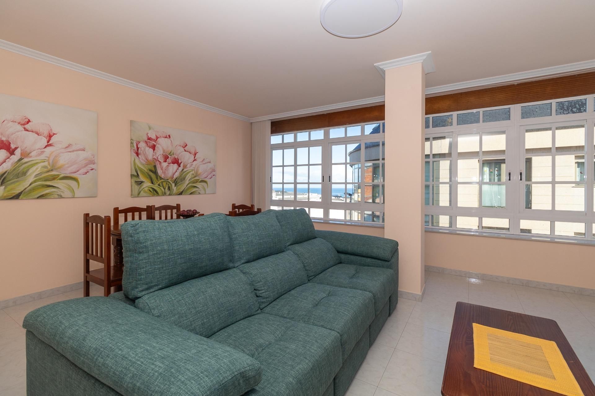 Living room of Flat for sale in Burela  with Balcony