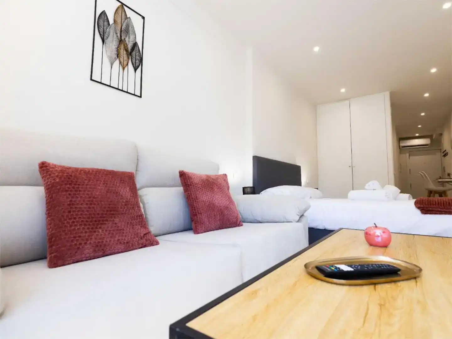 Sala de estar de Apartamento de alquiler en Madrid con Aire acondicionado y Amueblado