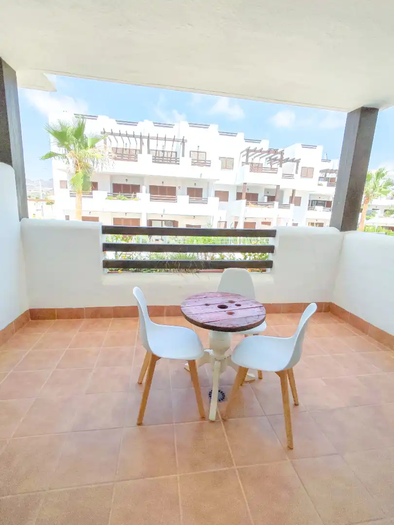 Terrasse von Wohnung zum Verkauf in Pulpí mit Klimaanlage, Heizung und Terrasse