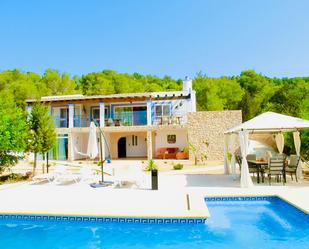 Exterior view of House or chalet to rent in Sant Josep de sa Talaia  with Air Conditioner, Terrace and Swimming Pool