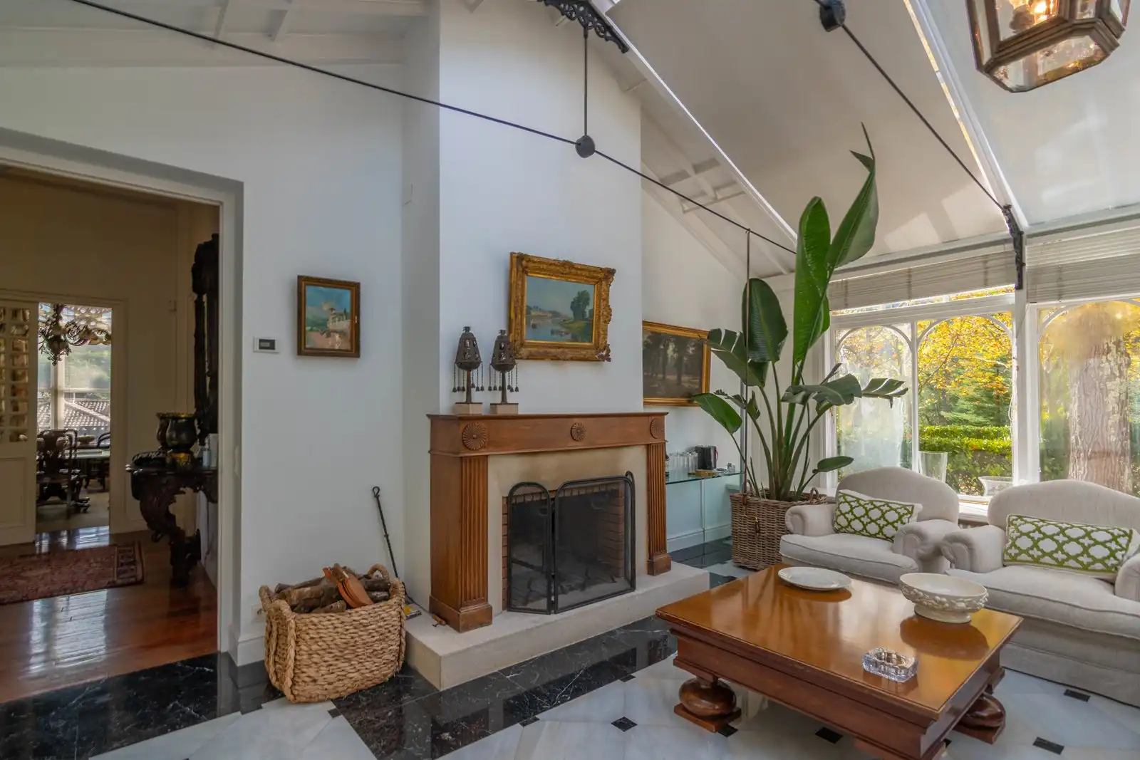 Sala de estar de Finca rústica en venta en Gordexola con Calefacción, Jardín privado y Terraza