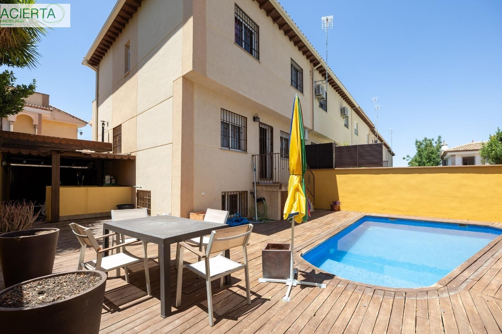 Terrace of Single-family semi-detached for sale in Cájar  with Private garden and Swimming Pool