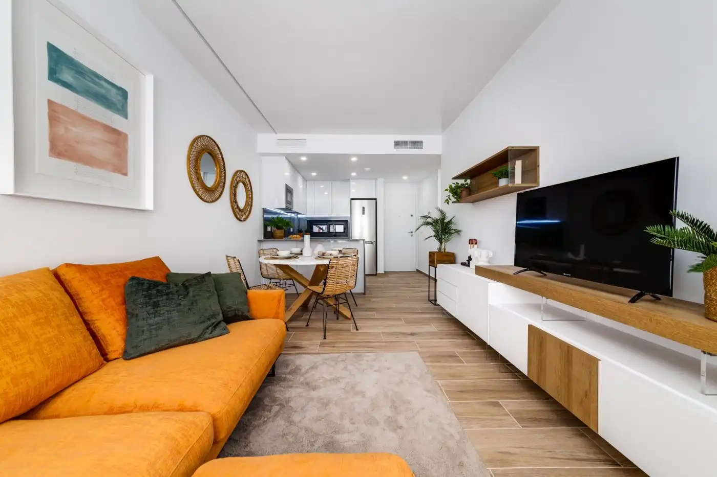 Sala d'estar de Apartament en venda en Villamartín amb Aire condicionat, Calefacció i Jardí privat
