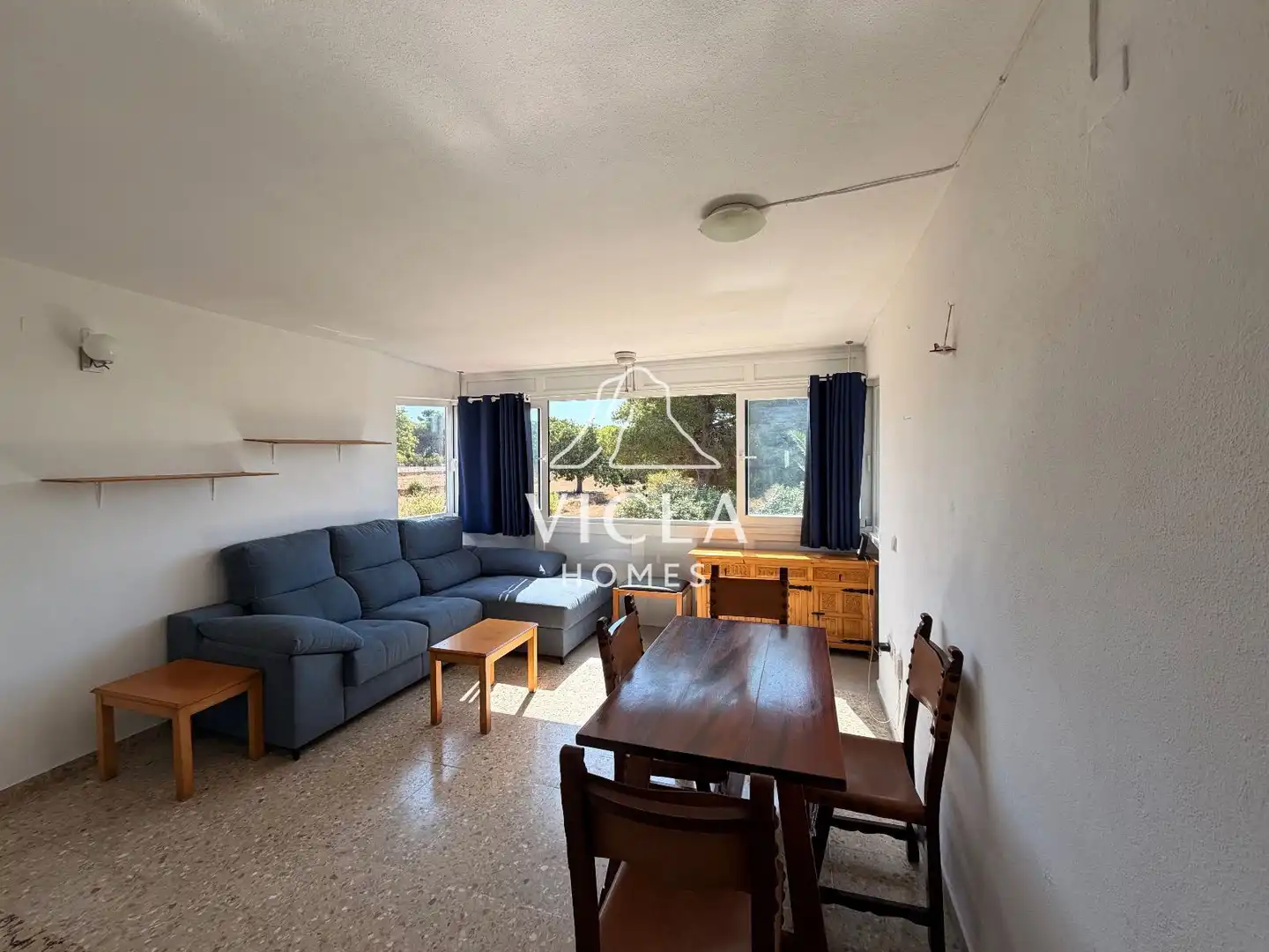 Living room of Flat for rent in Santa Eulària des Riu  with Heating, Furnished and Oven