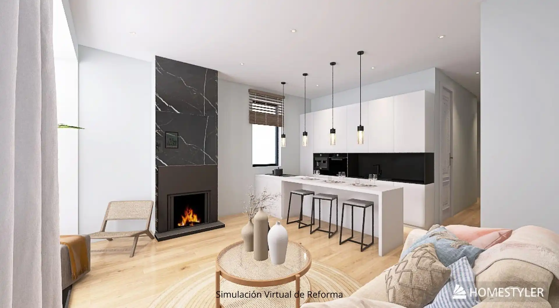 Sala de estar de Piso en venta en Bilbao  con Calefacción, Terraza y Balcón