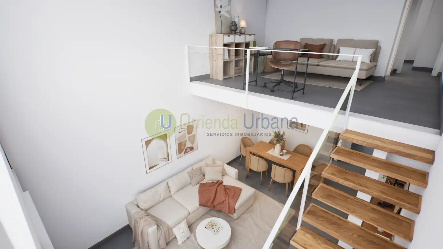 Wohnzimmer von Wohnung zum Verkauf in Santa Pola mit Heizung, Privatgarten und Terrasse