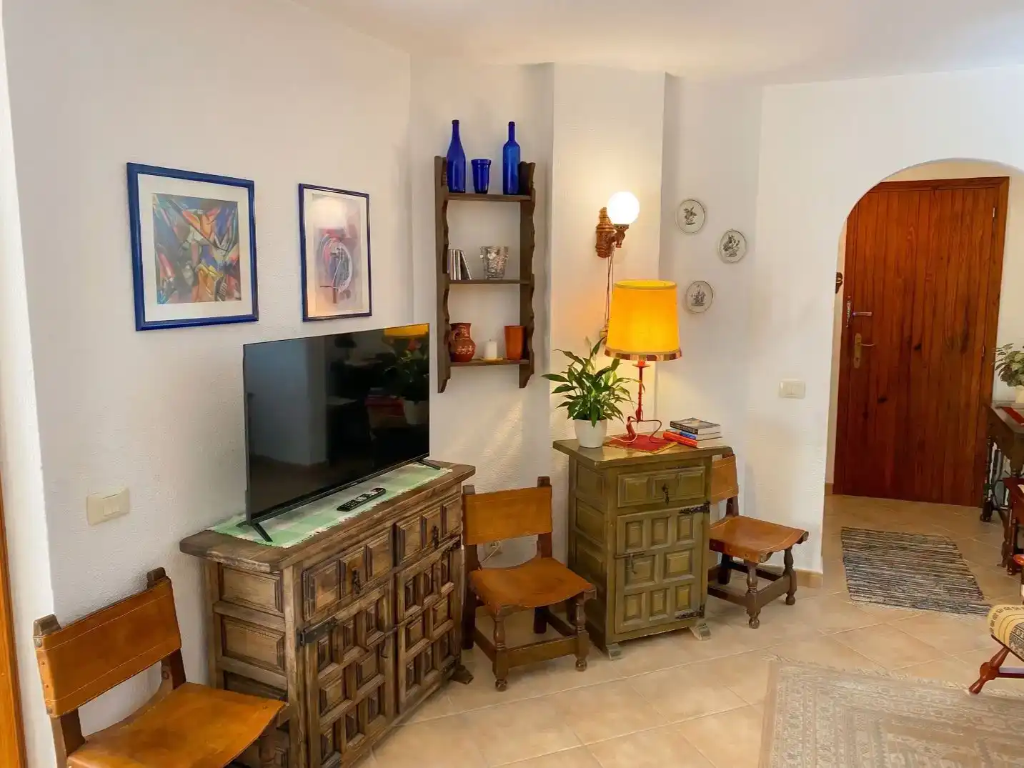 Wohnzimmer von Wohnung zum Verkauf in Los Silos mit Schwimmbad und Balkon