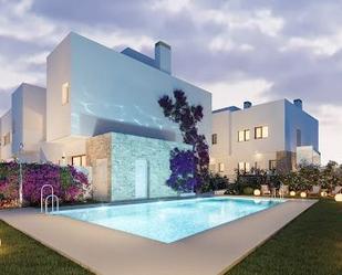 Exterior view of Single-family semi-detached for sale in Málaga Capital  with Air Conditioner and Terrace