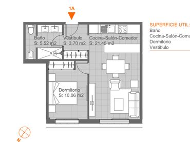 Piso con balcón en venta en Calle Capitán Arenas 3