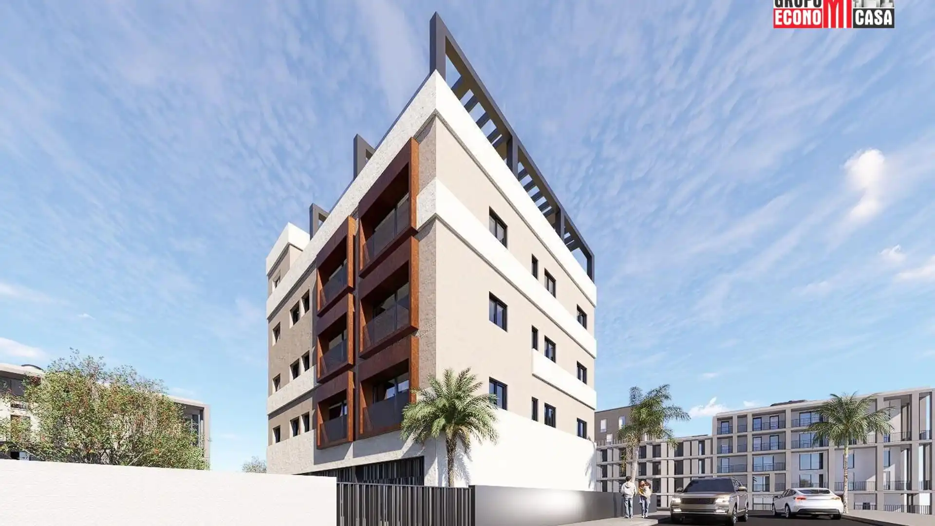 Außenansicht von Wohnung zum Verkauf in San Pedro del Pinatar mit Privatgarten und Gemeinschaftspool