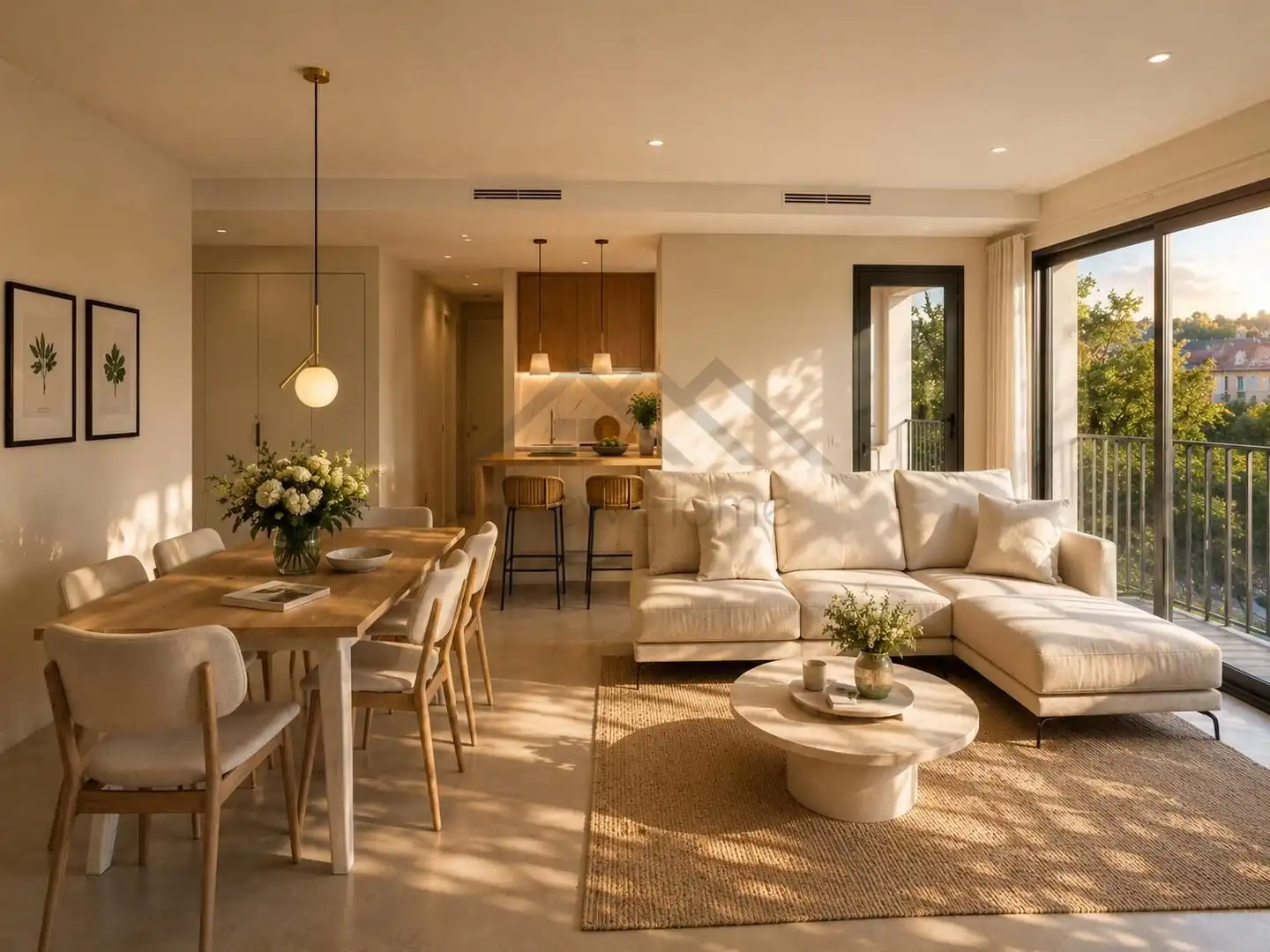Living room of Flat for sale in La Pobla de Vallbona  with Air Conditioner and Balcony