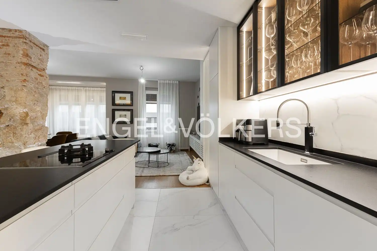 Cocina de Apartamento en venta en Valencia con Aire acondicionado, Calefacción y Parquet