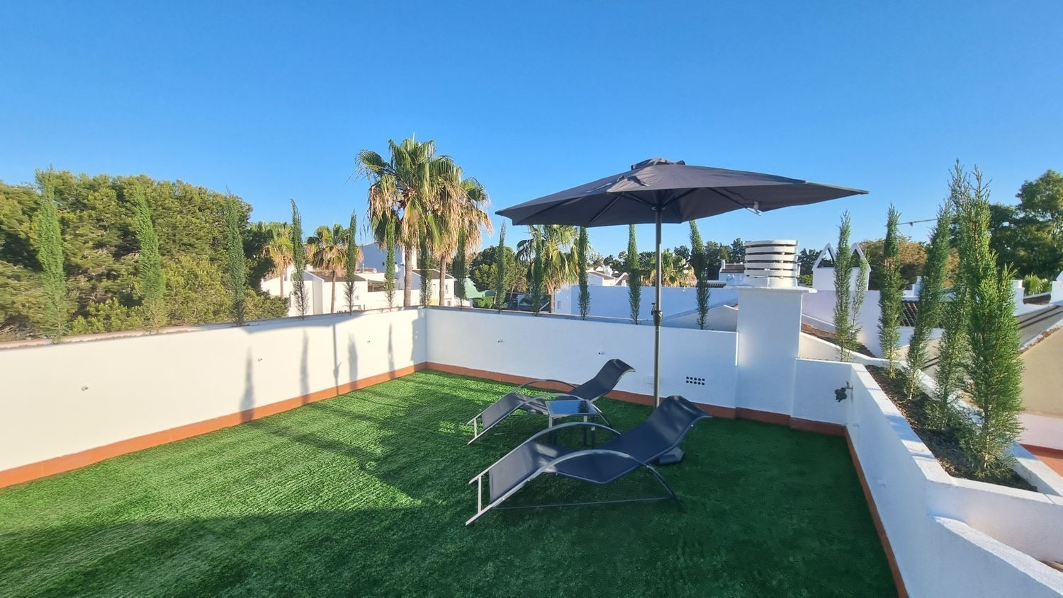 Terrace of Flat for sale in Marbella  with Private garden, Terrace and Storage room