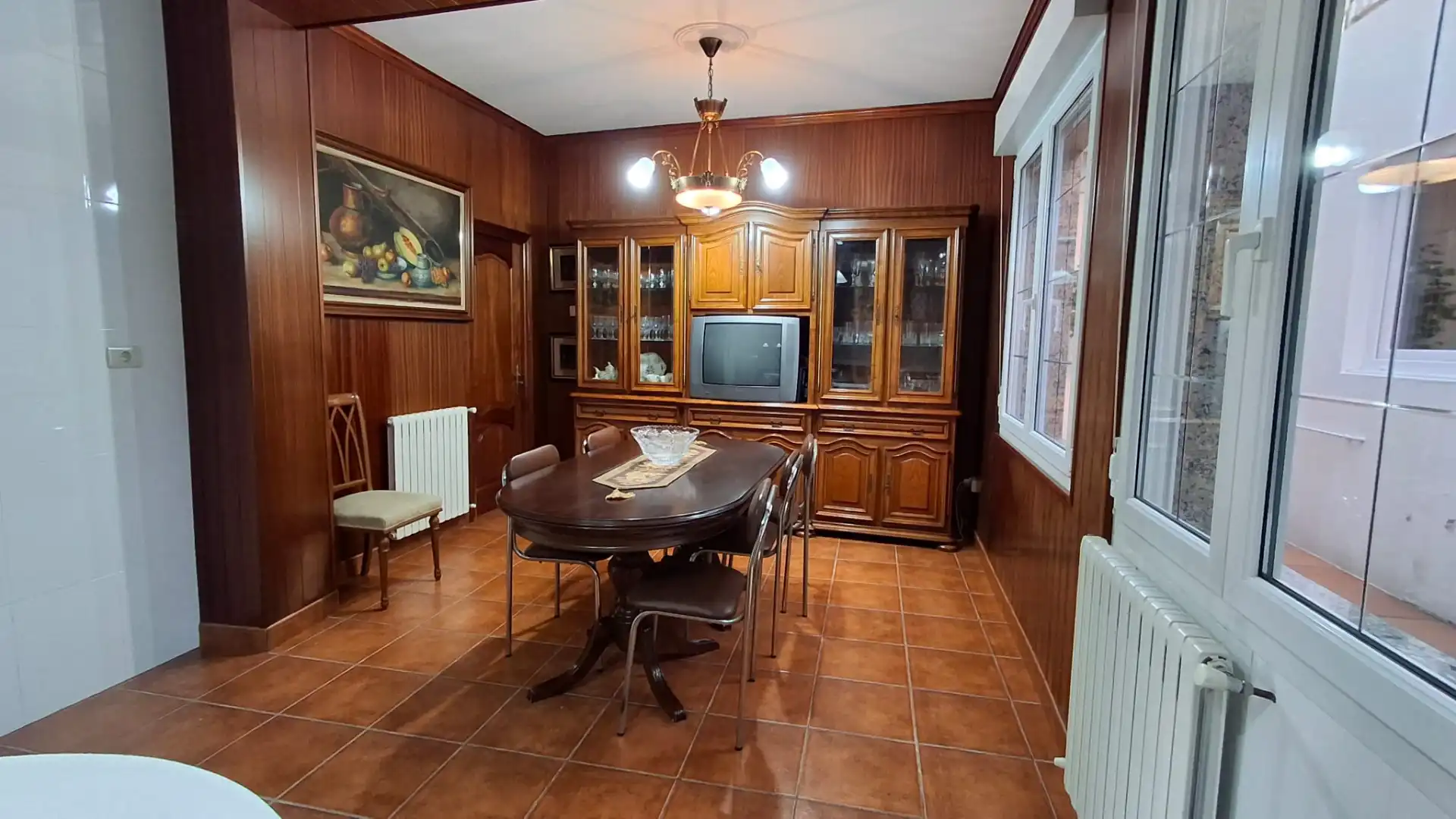 Comedor de Casa o chalet en venta en A Pobra do Caramiñal con Aire acondicionado, Calefacción y Jardín privado