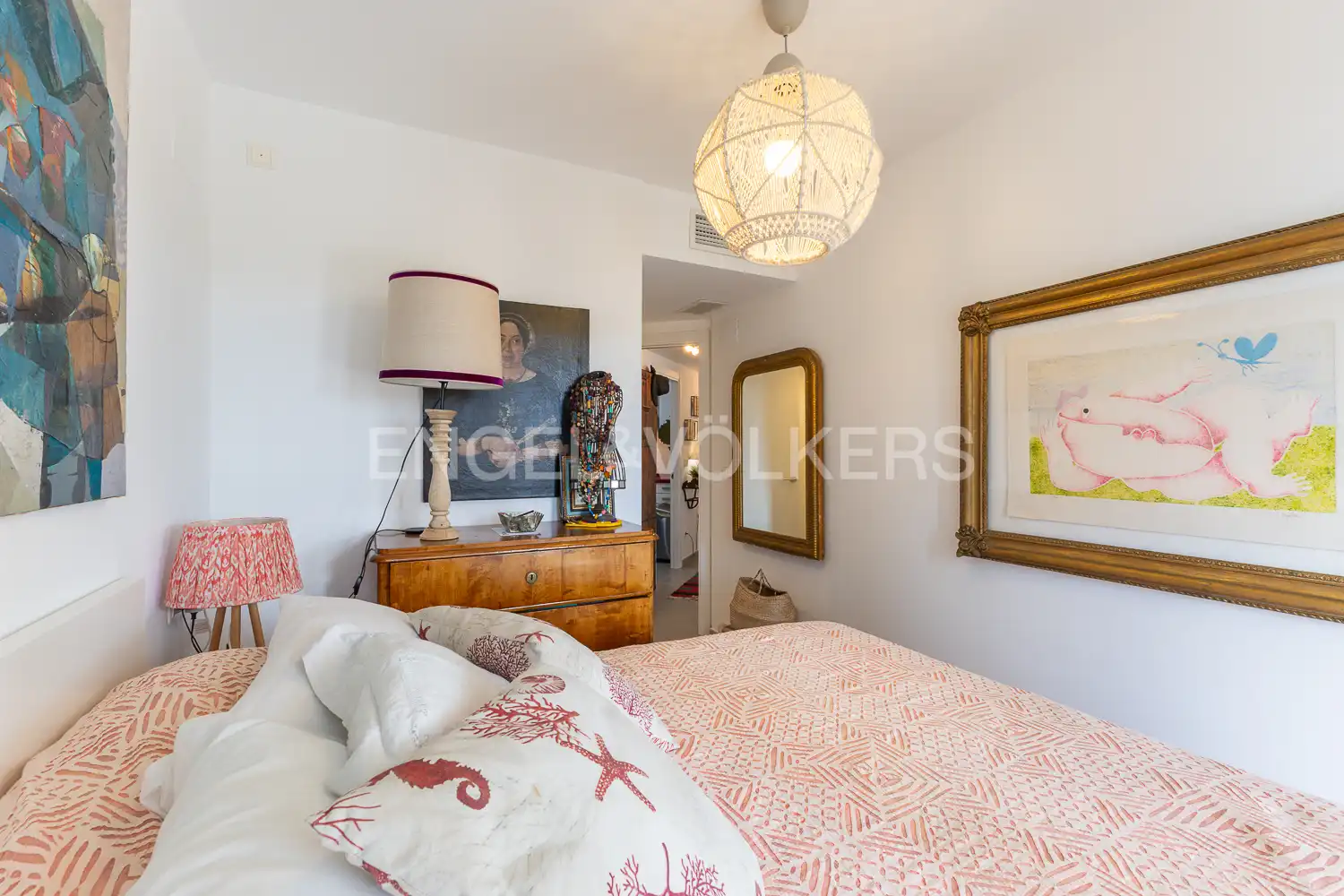Bedroom of Flat for rent in El Verger  with Air Conditioner, Heating and Private garden