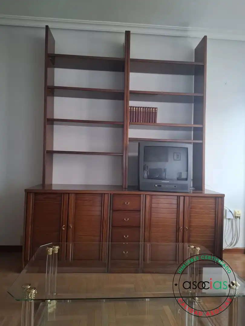 Sala de estar de Piso en venta en Gijón  con Calefacción, Parquet y Trastero