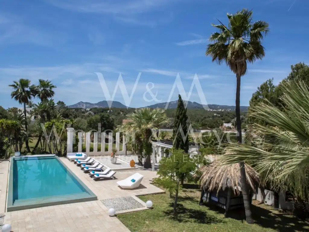 Vista exterior de Casa o chalet en venta en Sant Josep de sa Talaia con Jardín privado, Terraza y Piscina