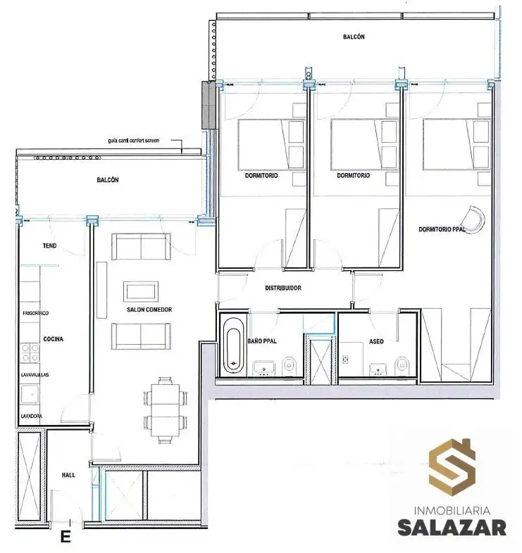 Piso en venta en Bilbao  con Aire acondicionado, Calefacción y Jardín privado