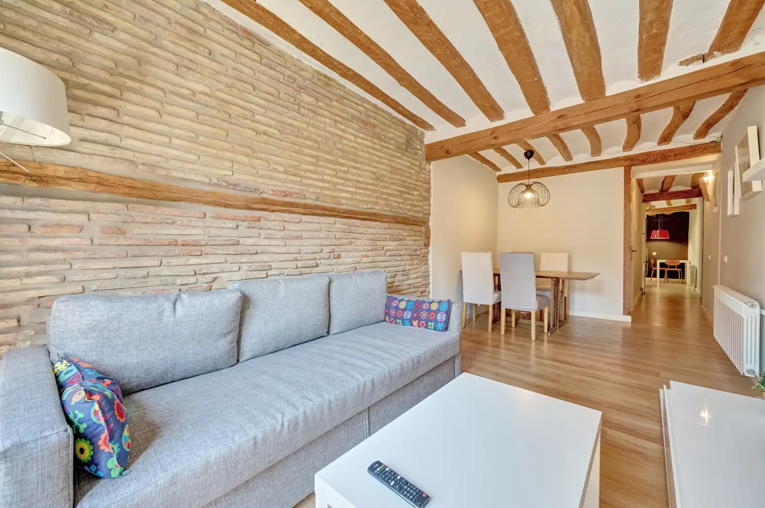 Sala de estar de Piso en venta en  Logroño con Calefacción, Parquet y Amueblado