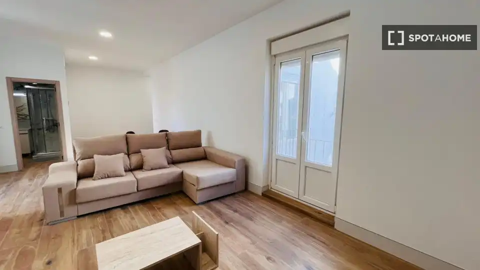 Wohnzimmer von Wohnung zur Miete in Madrid mit Klimaanlage, Heizung und Möbliert