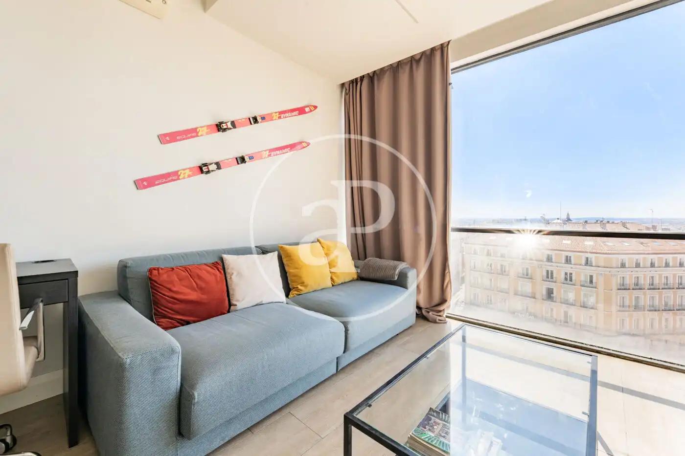 Wohnzimmer von Wohnung zur Miete in Madrid mit Klimaanlage, Heizung und Möbliert