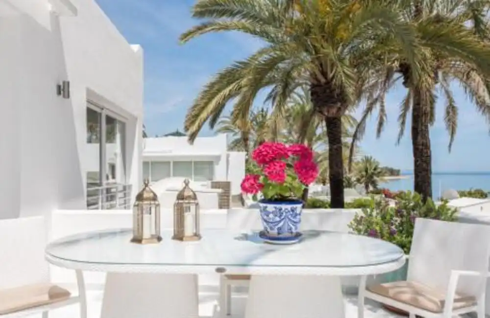 Terrace of Apartments for rent in Marbella  with Private garden, Terrace and Swimming Pool