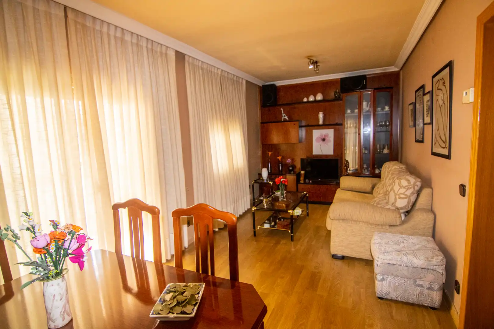 Living room of Flat for sale in Madrid  with Terrace and Furnished