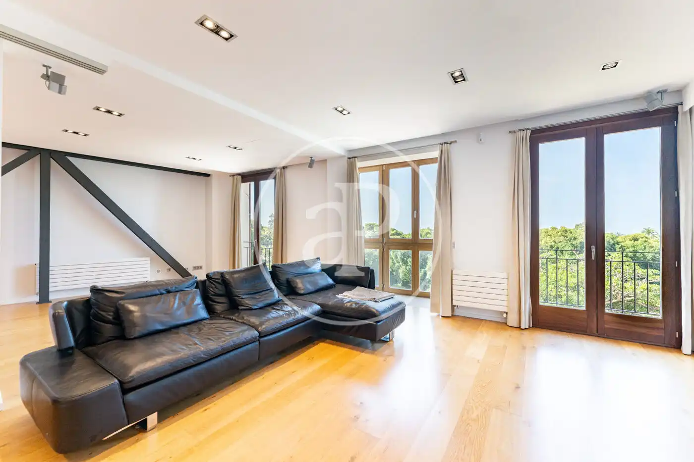 Wohnzimmer von Wohnung zur Miete in  Palma de Mallorca mit Klimaanlage, Heizung und Terrasse