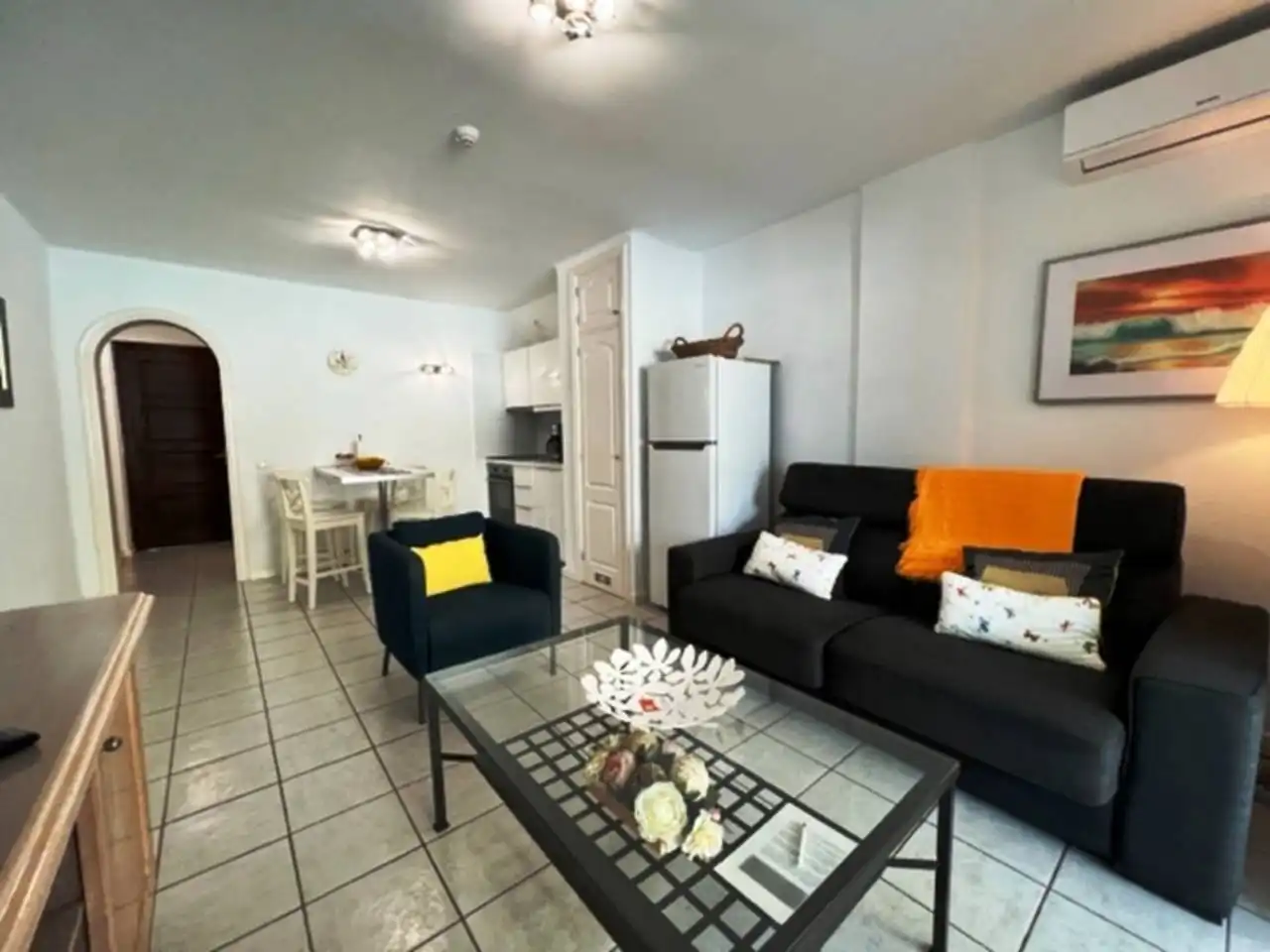 Living room of Flat for rent in Arona  with Air Conditioner, Terrace and Furnished
