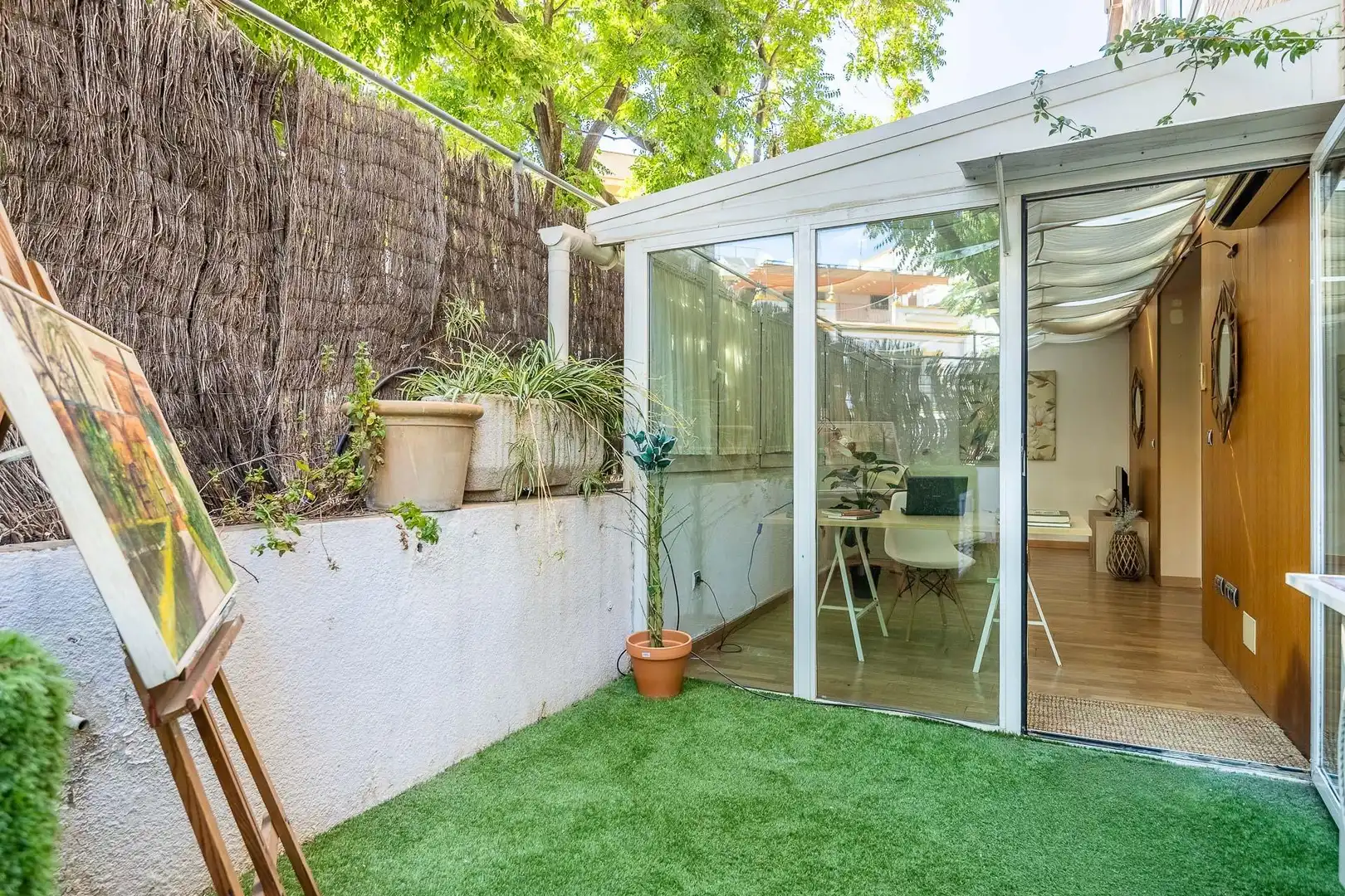 Terrace of Flat for sale in Sevilla  with Air Conditioner, Private garden and Parquet flooring