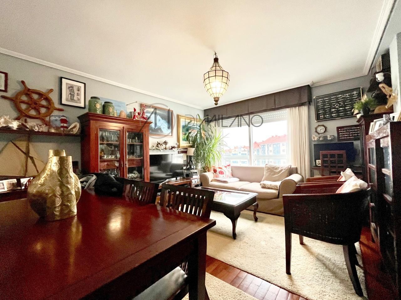 Living room of Flat for sale in Vigo   with Heating and Parquet flooring