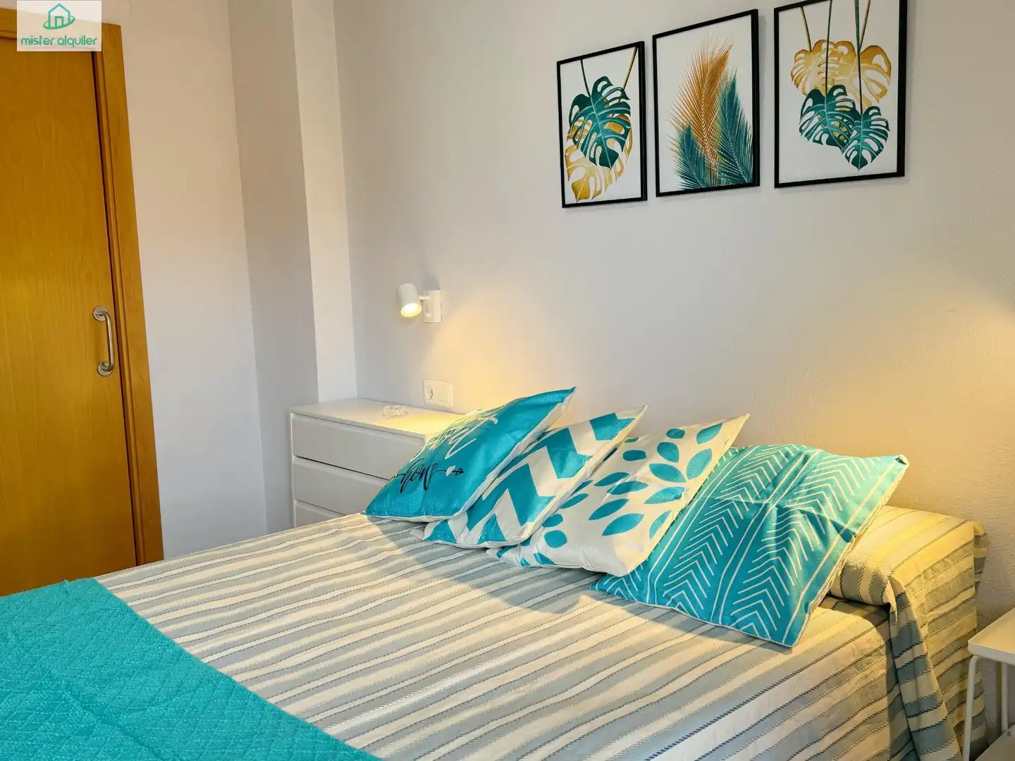Bedroom of Apartments for rent in El Campello  with Air Conditioner, Private garden and Terrace