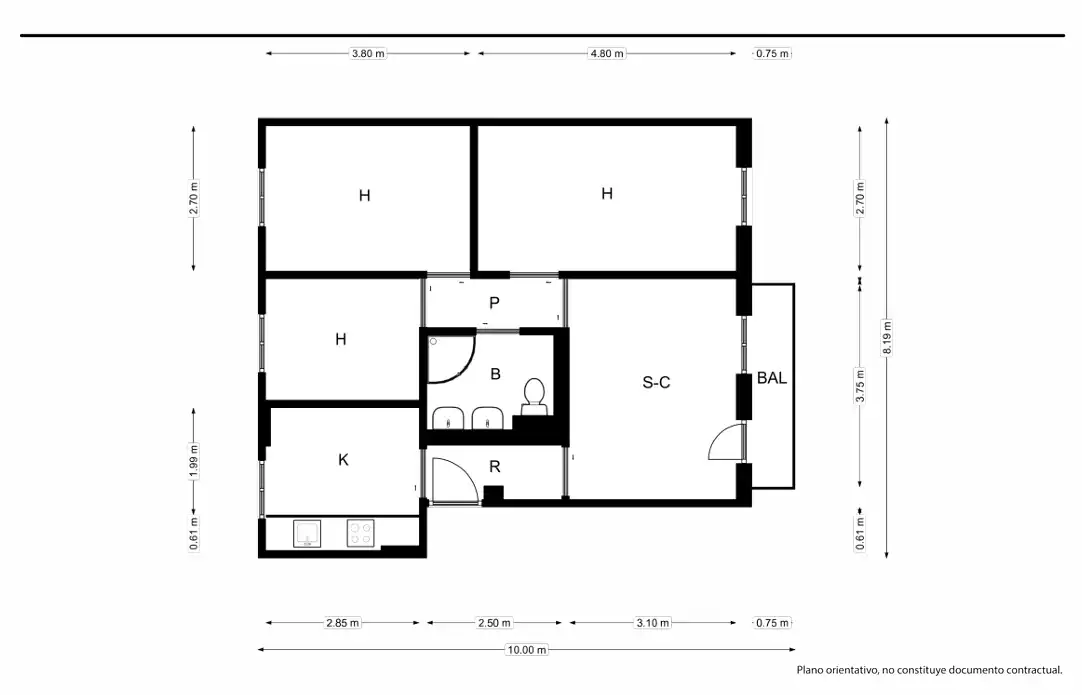 Piso en venta en Zaragoza con Calefacción, Parquet y Horno
