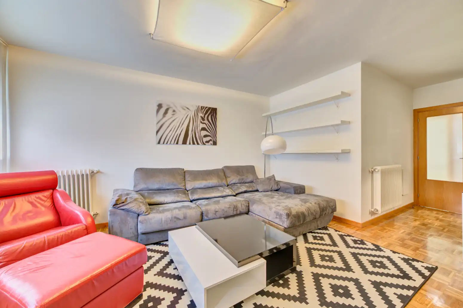 Sala de estar de Piso de alquiler en  Pamplona / Iruña con Calefacción, Parquet y Trastero