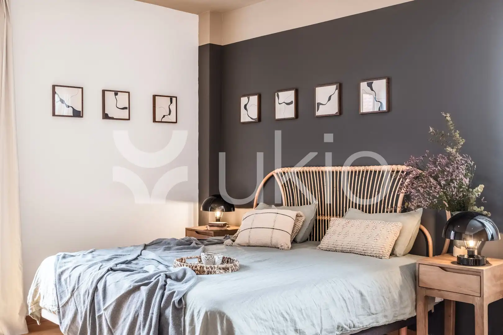Schlafzimmer von Maisonette zur Miete in Madrid mit Klimaanlage, Heizung und Terrasse