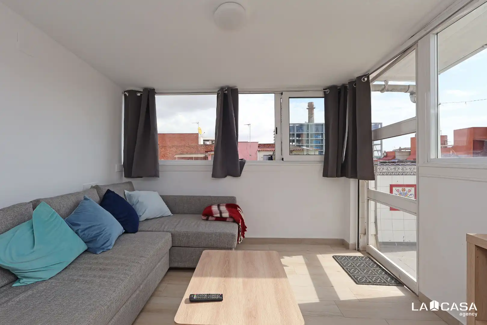 Sala de estar de Ático en venta en Barcelona con Terraza y Amueblado