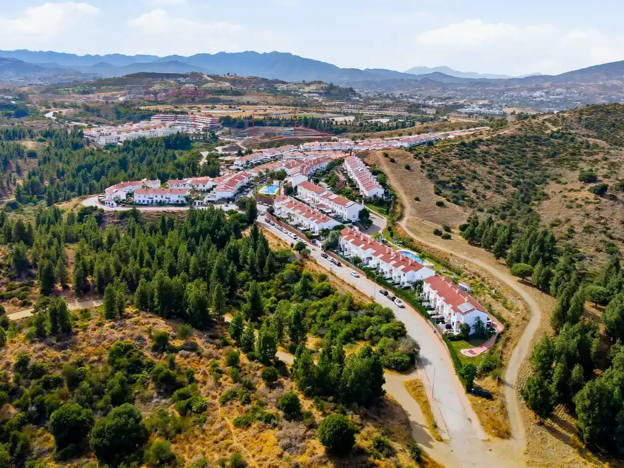 Vista exterior de Pis en venda en Mijas amb Aire condicionat i Piscina