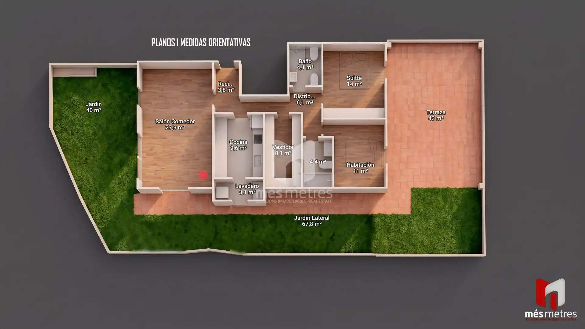 Flat for rent in Teià  with Heating, Private garden and Community pool