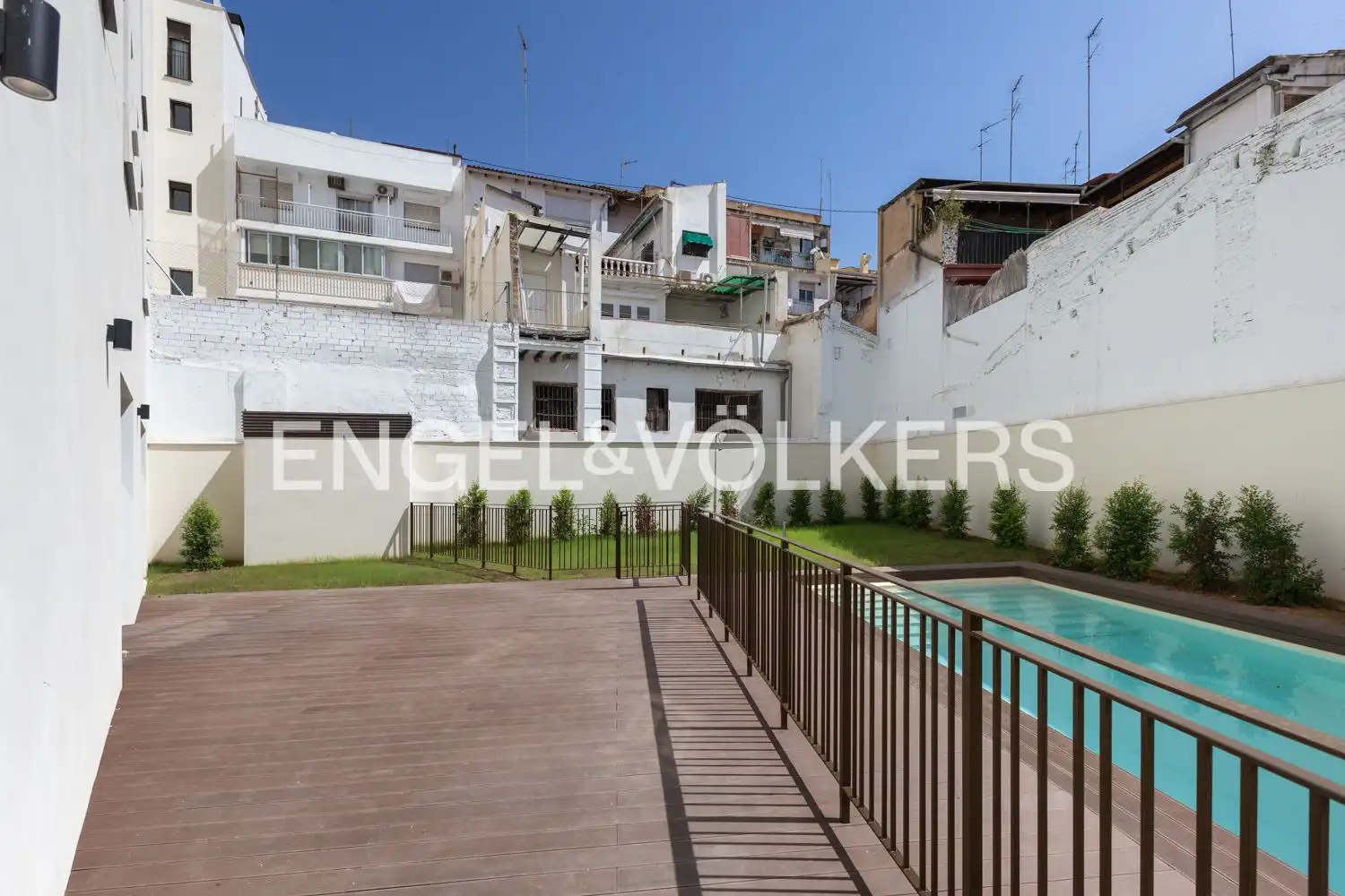 Terraza de Piso de alquiler en Valencia con Aire acondicionado, Calefacción y Jardín privado