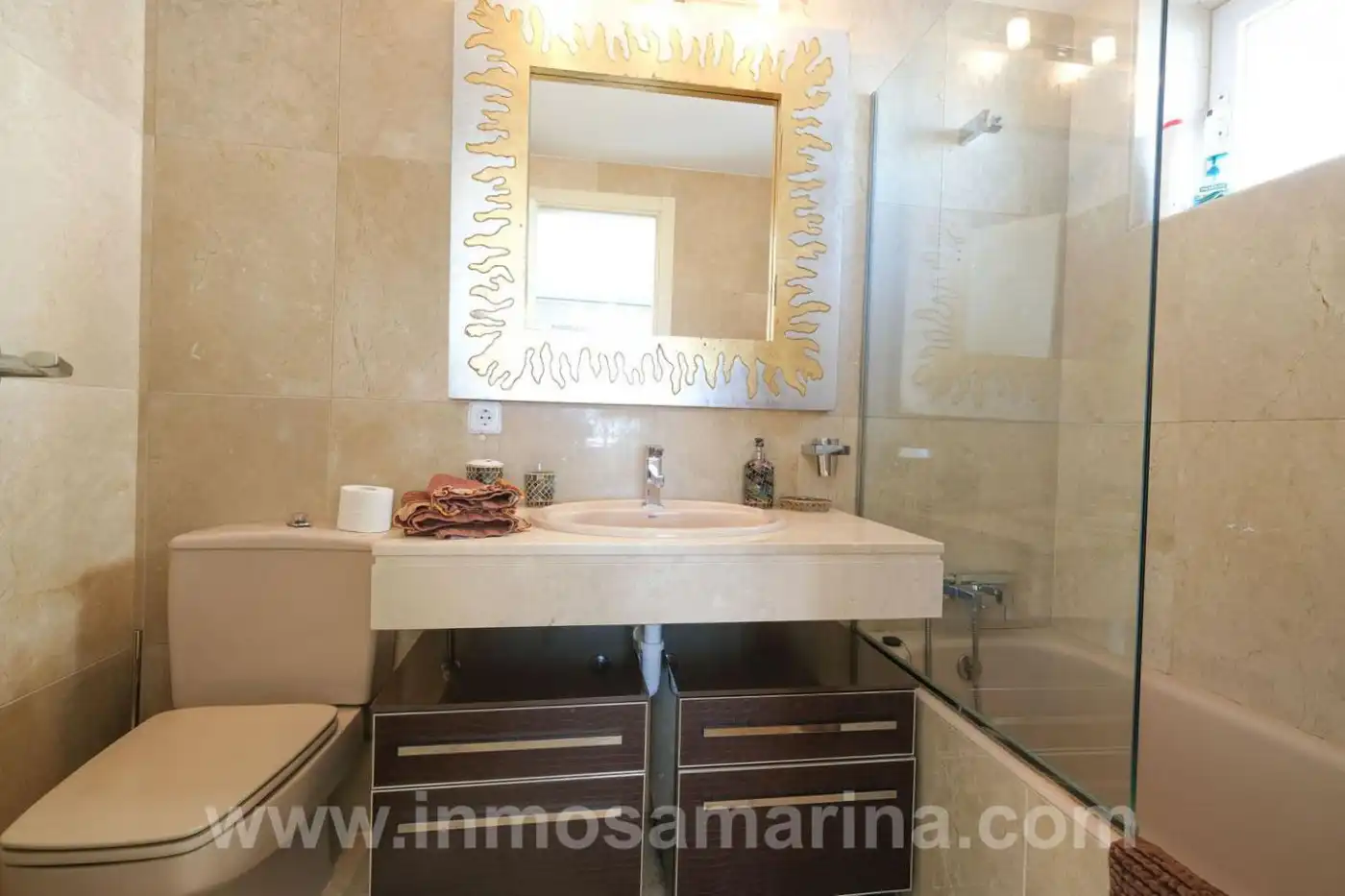Baño de Piso de alquiler en  Palma de Mallorca con Aire acondicionado, Calefacción y Terraza