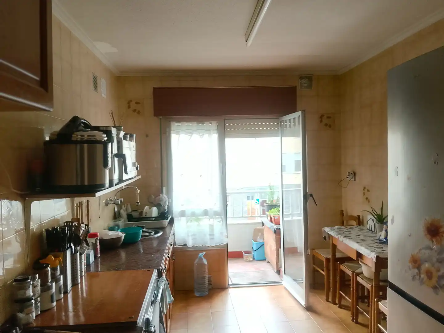 Küche von Wohnung zum Verkauf in Pravia mit Parkett, Terrasse und Waschmaschine