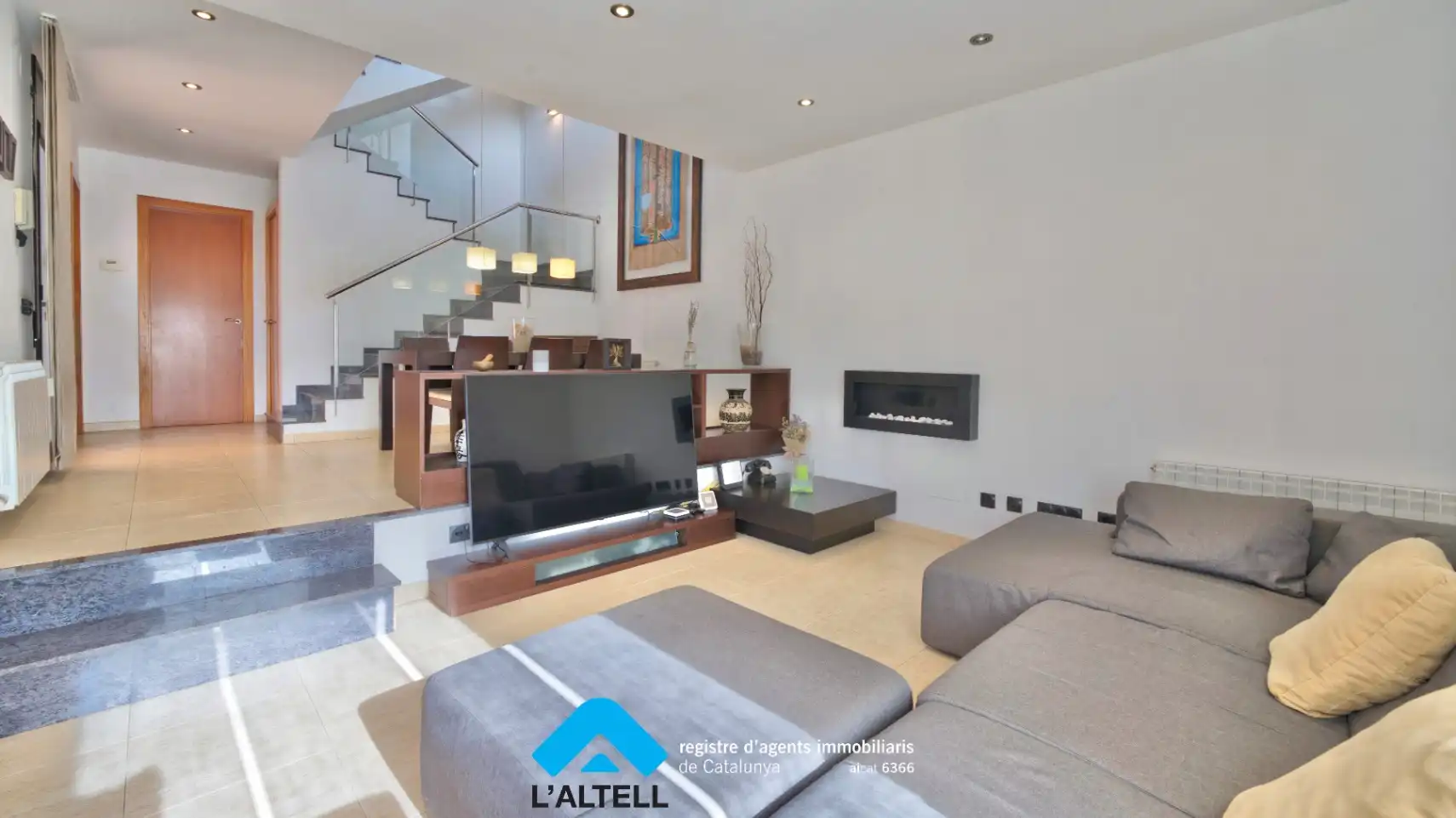 Sala de estar de Casa o chalet en venta en L'Ametlla del Vallès con Calefacción, Jardín privado y Terraza