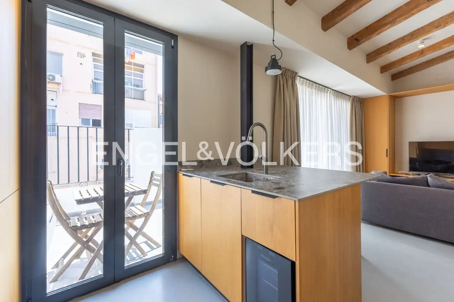 Terraza de Piso de alquiler en Valencia con Aire acondicionado, Calefacción y Terraza