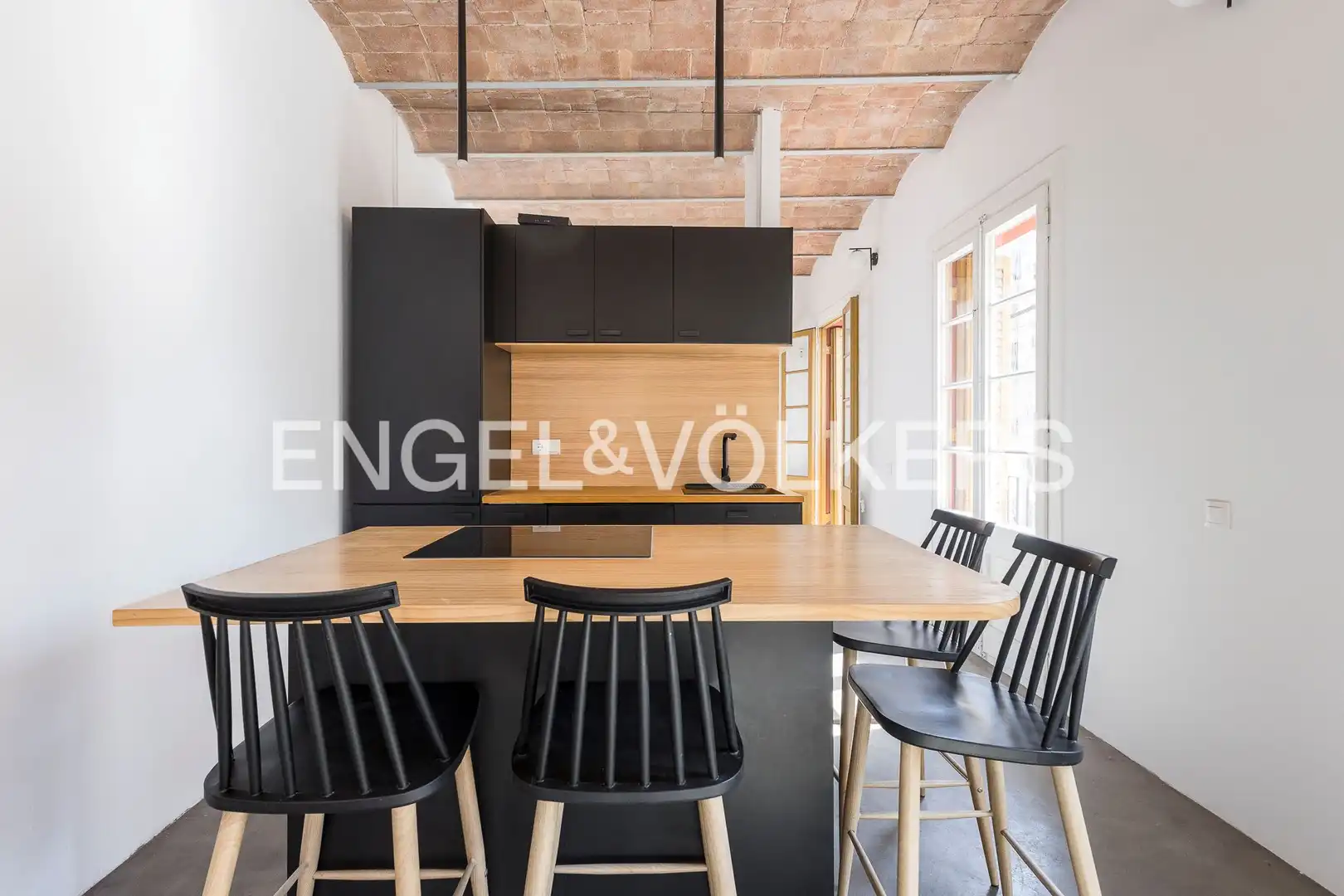 Kitchen of Flat for sale in Barcelona  with Air Conditioner, Heating and Balcony