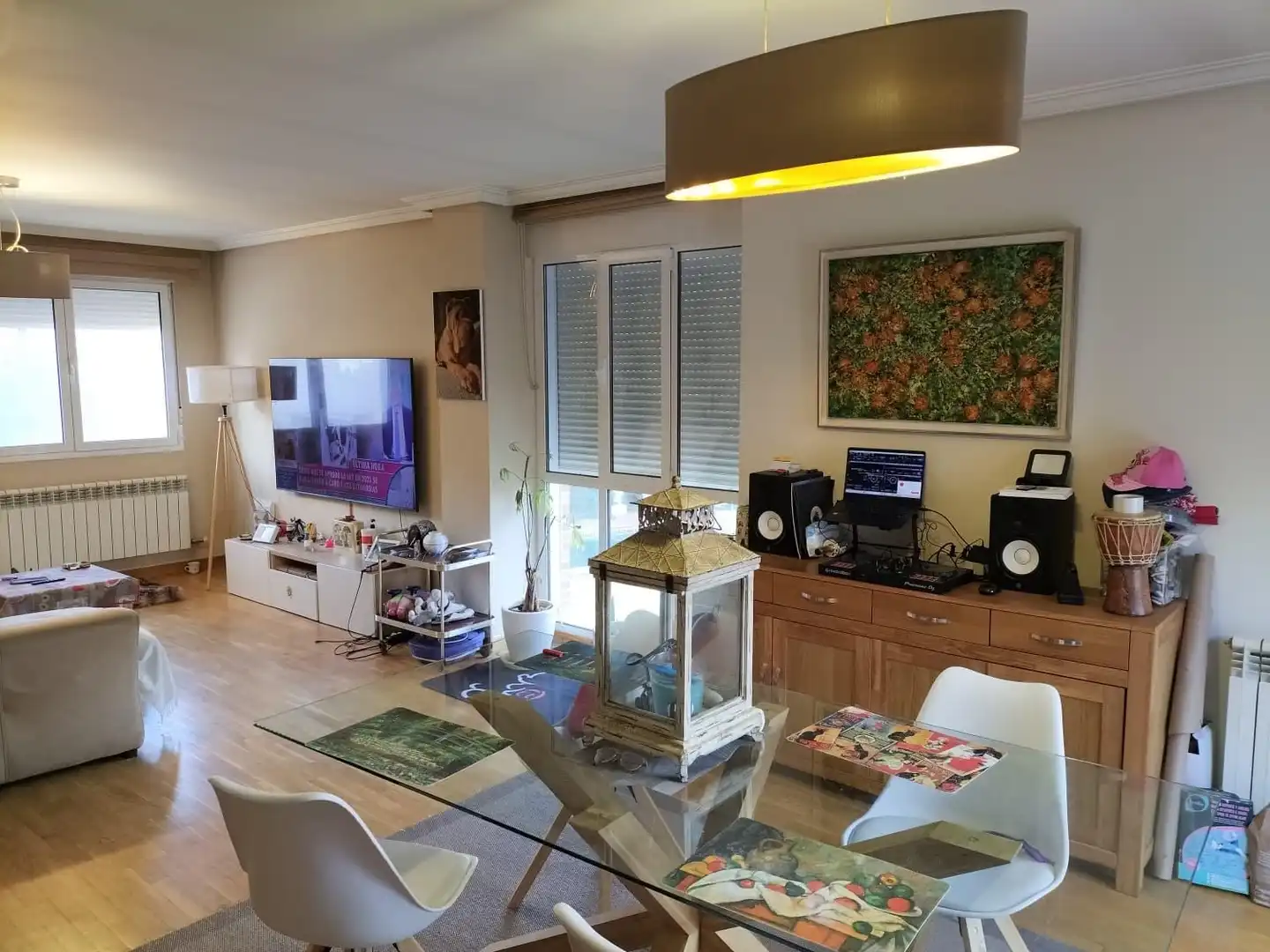 Sala de estar de Casa o chalet en venta en Villalobón con Calefacción, Jardín privado y Parquet