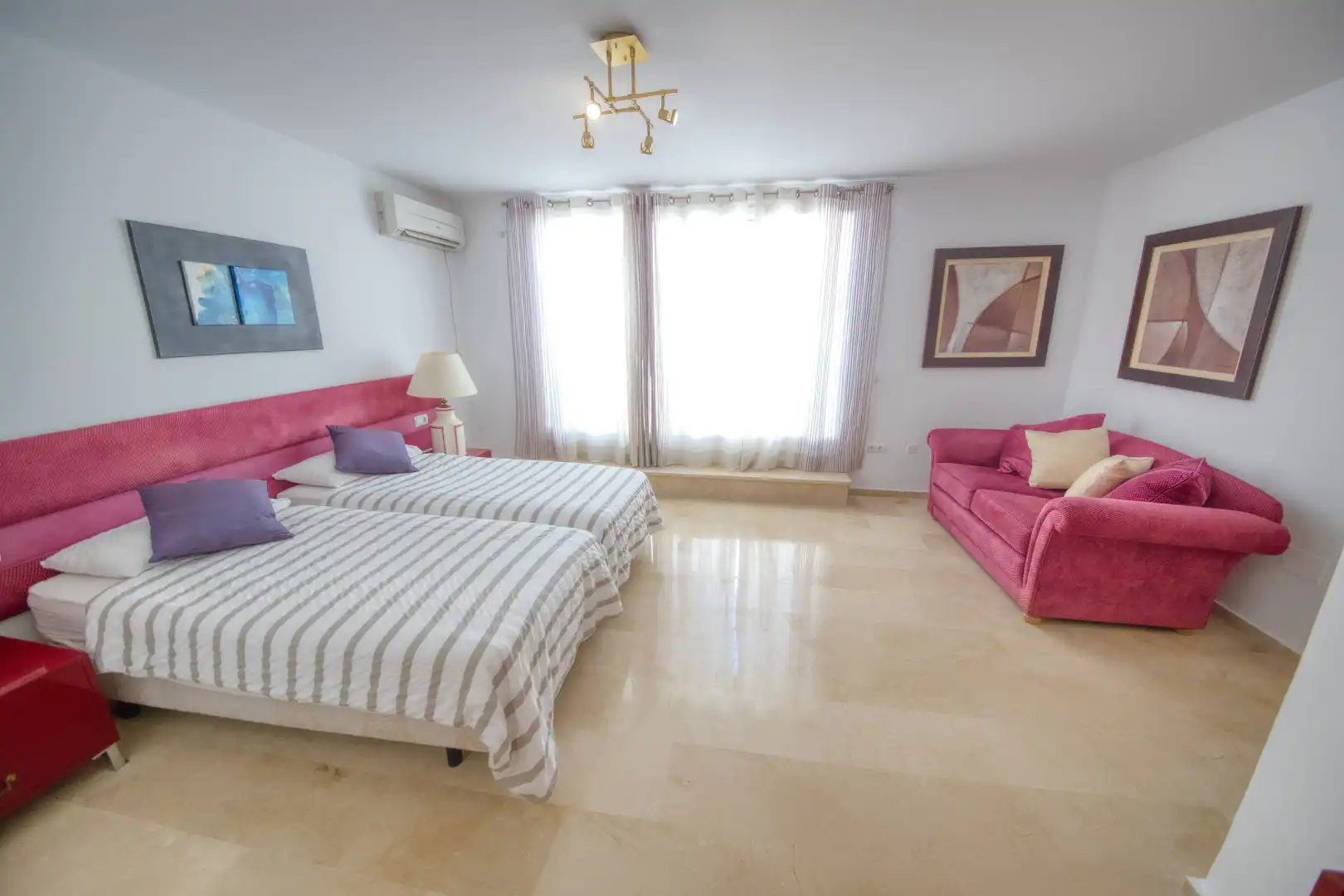 Bedroom of Houses for sale in Benalmádena  with Air Conditioner, Private garden and Parquet flooring